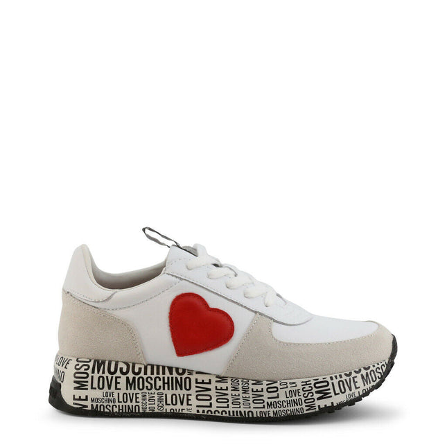 White Heart Sneakers