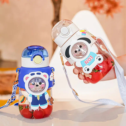 Kawaii Insulated Stainless Steel Water Bottle with Straw