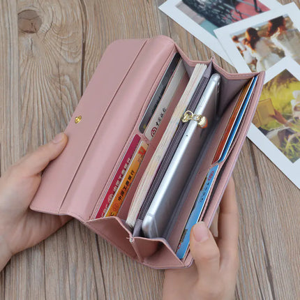 New Autumn Winter Women's Long Wallet Handbag (Large Capacity)