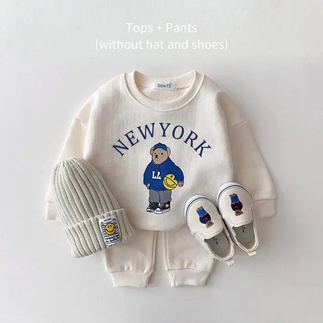 Baby Casual Hoodie and Pants Set