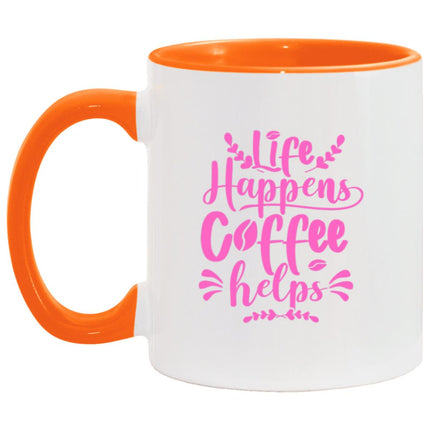 Coffee Helps 11oz Accent Mug