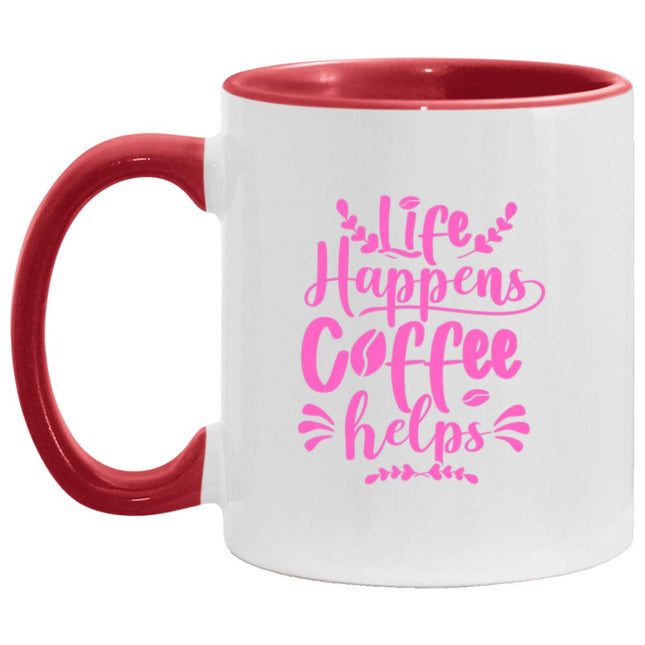 Coffee Helps 11oz Accent Mug