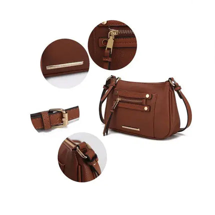 MKF Collection Essie Crossbody Handbag Vegn Leather By Mia K