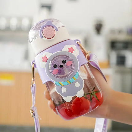 Kawaii Insulated Stainless Steel Water Bottle with Straw