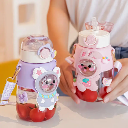 Kawaii Insulated Stainless Steel Water Bottle with Straw