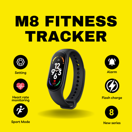 Mi 8 Band Smart Bracelet Heart Rate Smartwatch Fitness Tracker Blood Pressure Sport Bracelet