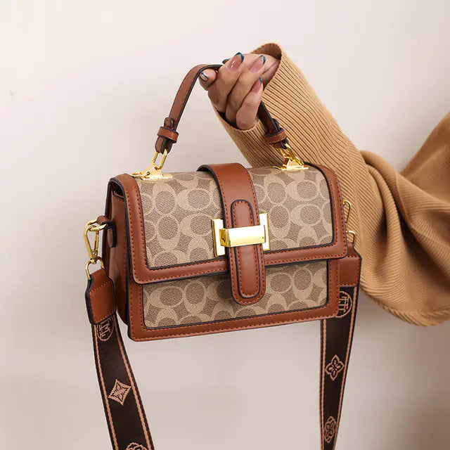 Luxury Pattern Retro Style Handbag for Ladies