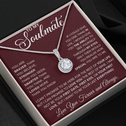 To My Beautiful Soulmate Eternal Hope Necklace