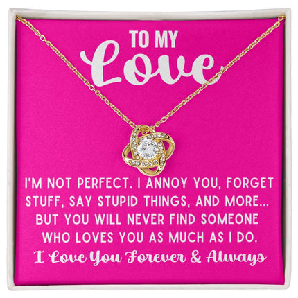 To My Love Knot Necklace