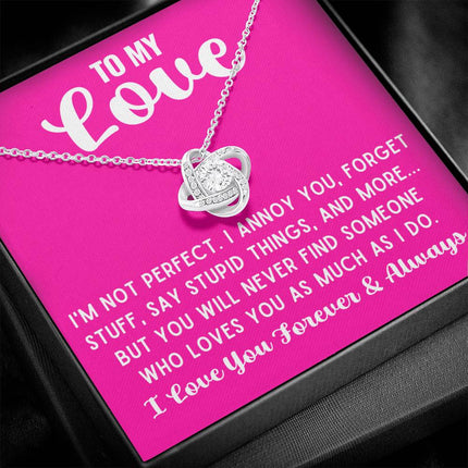 To My Love Knot Necklace