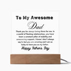 Acrylic Square with LED Base