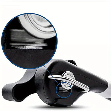 Stainless Steel Can Opener with Single Handle Design
