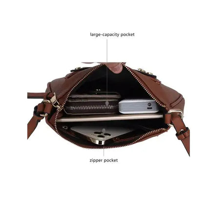 MKF Collection Essie Crossbody Handbag Vegn Leather By Mia K