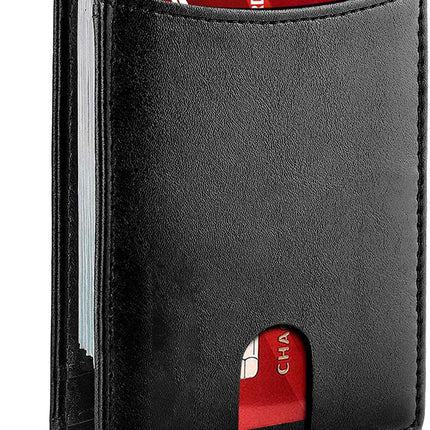 Men's Carbon Fiber Wallet with Anti-Theft Money Clip