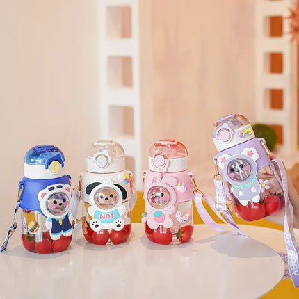 Kawaii Insulated Stainless Steel Water Bottle with Straw