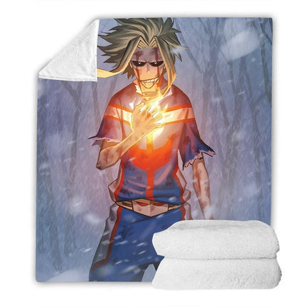 3D Anime Home Textile Demon Slayer Flannel Fleece Blanket