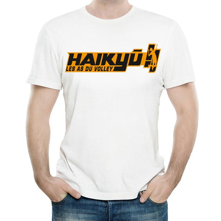 Haikyuu T Shirt White Color Mens Fashion Short Sleeve Anime