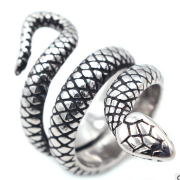 Snake Stainless Steel Men's Rings