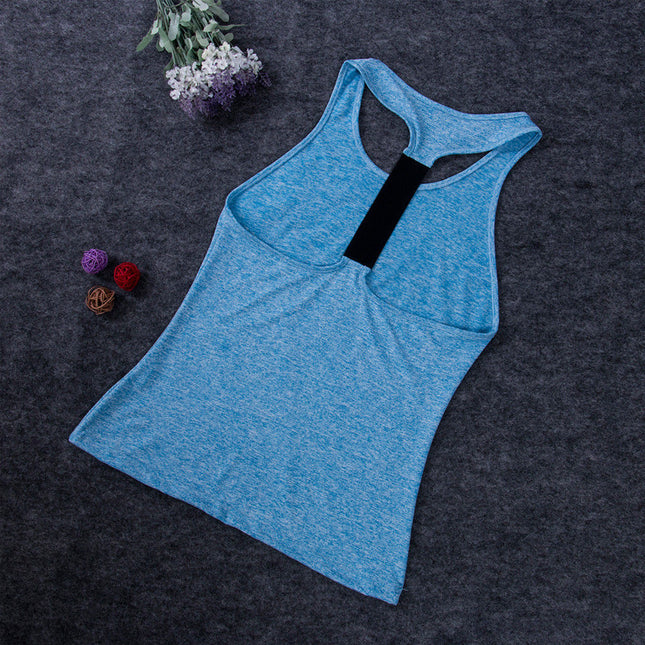 Casual Sleeveless Yoga Shirts Women Gym Tank Vest Tops Running Sporting Stretch Fast Dry Wicking Fitness Sports Bras