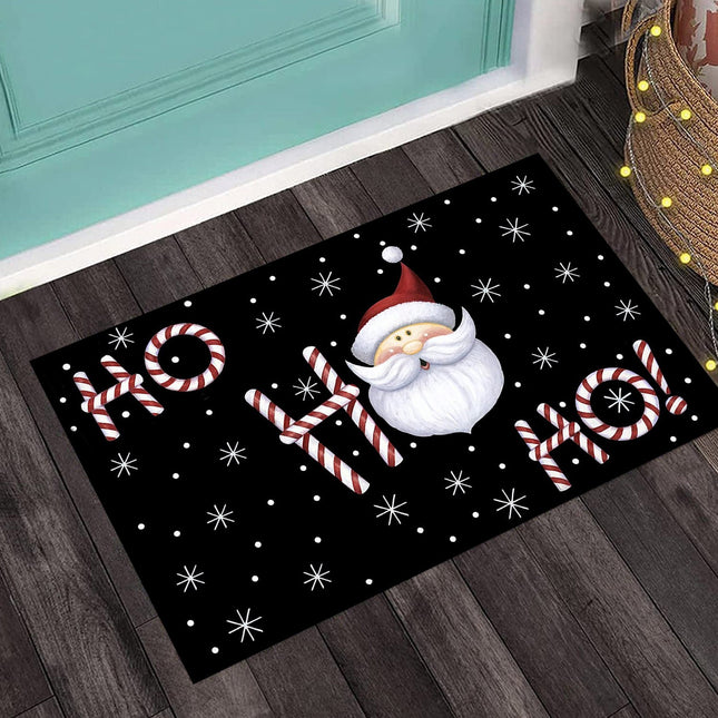 Christmas Mat Santa Doormat Ornament Pendant Merry Christmas Decor for Home Bathroom Kitchen Beddroom Noel Decor 40*60cm