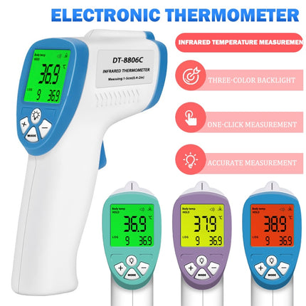 LCD Display Digital Infrared Forehead Thermometer Non Contact Infrared Thermometer Baby Adult Body Temperature Fever Measure