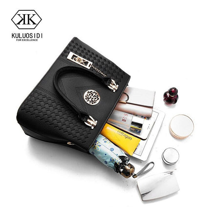 EMBROIDERY MESSENGER BAGS WOMEN LEATHER HANDBAGS BAGS
