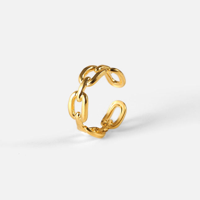 Twisted Link Chain Open Rings