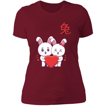 Love Rabbits Ladies' Boyfriend T-Shirt