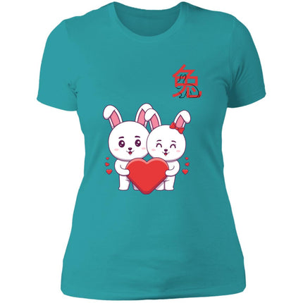 Love Rabbits Ladies' Boyfriend T-Shirt
