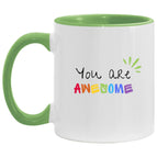 White/Light Green / One Size