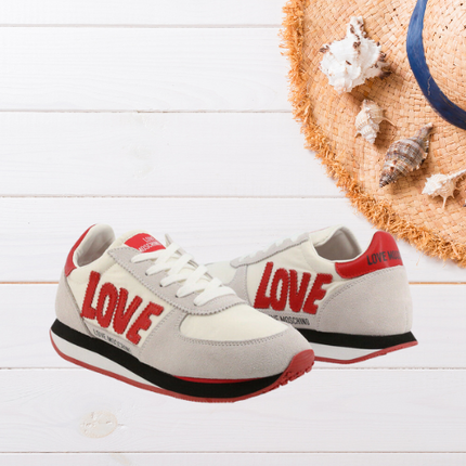 White Love Suede Sneakers