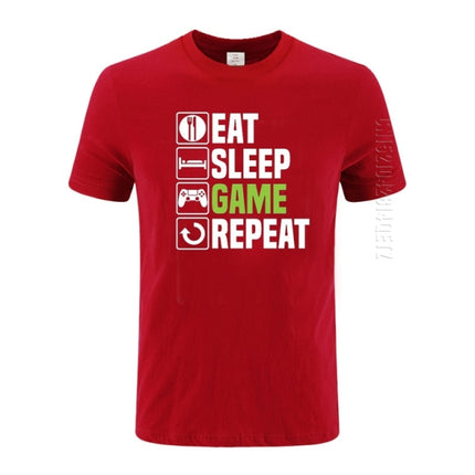 Eat Sleep Game Repeat | Cotton T-shirt