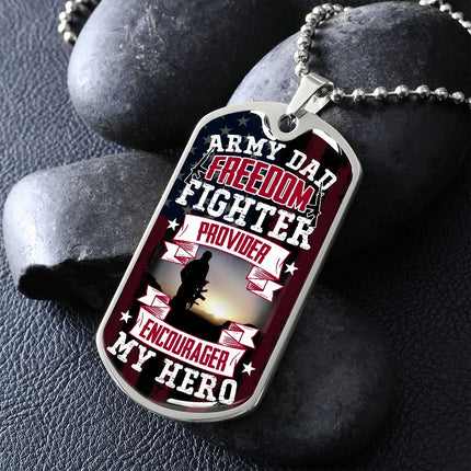To My Army Dad | Dog Tag
