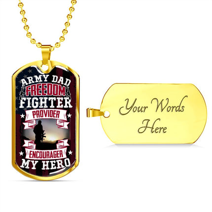 To My Army Dad | Dog Tag