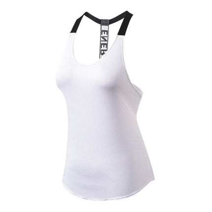 Fitness Top Women Breathable Gym Workout Tank Top Sexy Backless Sport T Shirt Women Running Shirt Sportwear