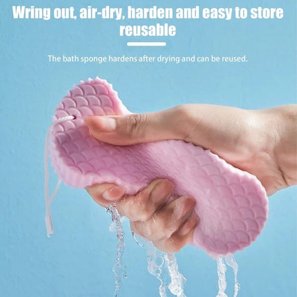 Exfoliating Bath Sponge Body Scrub Cleaning Tool