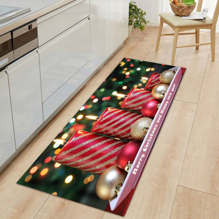Christmas Carpet 3D Flannel Kitchen Mat Anti-slip Door Mats