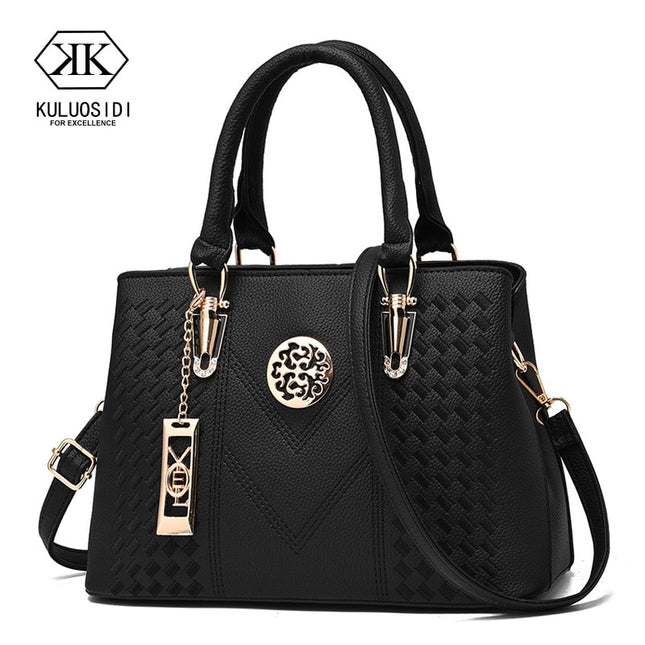 EMBROIDERY MESSENGER BAGS WOMEN LEATHER HANDBAGS BAGS