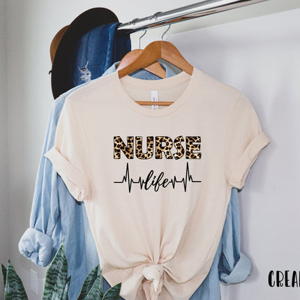 Leopard Nurse Life Shirt, Nurse Life Shirt, Nurse Shirts