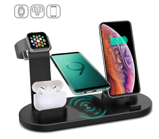 6 in 1 Wireless Charger Station