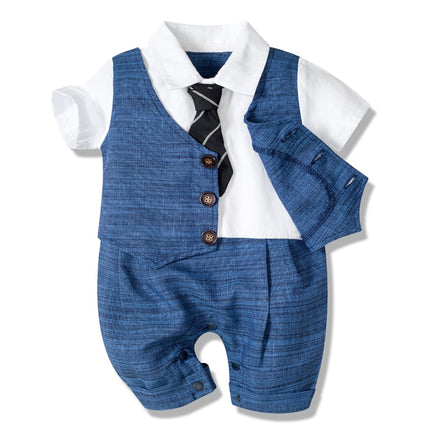 Summer Baby Romper Suit Newborn Boys Formal Clothing