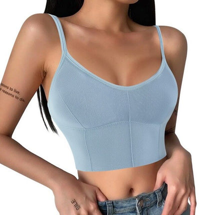 Women Sexy Seamless Tank Top Soft Breathable Camis Bra Female Beauty Back Crop Top Streetwear Dropshipping