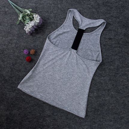 Casual Sleeveless Yoga Shirts Women Gym Tank Vest Tops Running Sporting Stretch Fast Dry Wicking Fitness Sports Bras