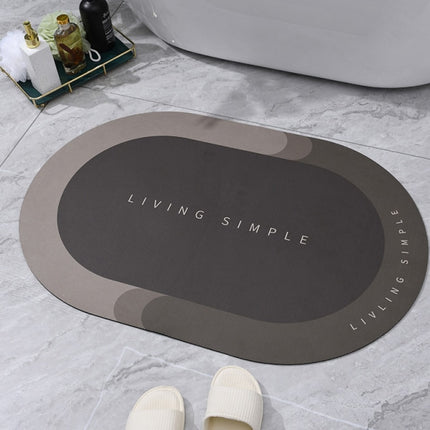 Super Absorbent Bathmat Quick Drying Bathroom Rug Non-Slip Entrance Doormat Nappa Skin Floor Mat