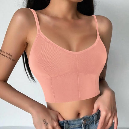 Women Sexy Seamless Tank Top Soft Breathable Camis Bra Female Beauty Back Crop Top Streetwear Dropshipping