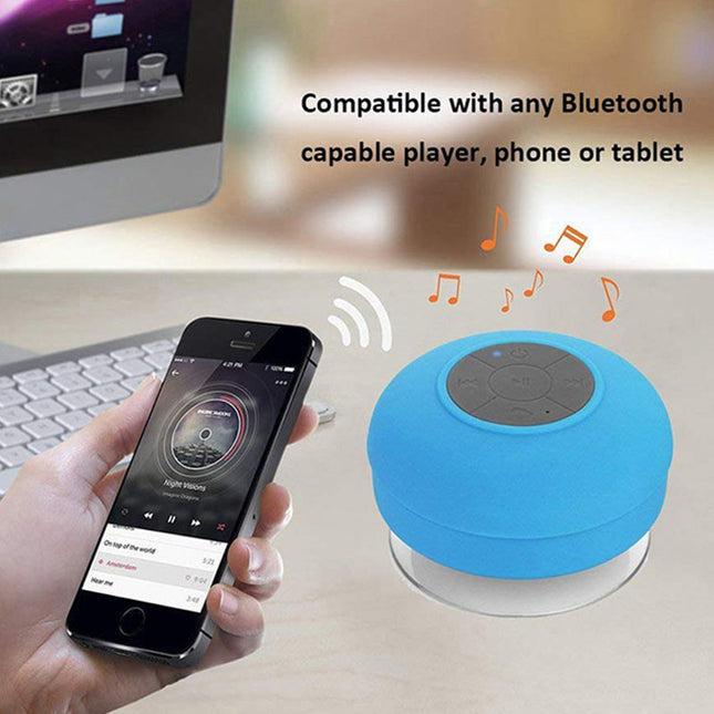 Mini Bluetooth Speaker Portable Waterproof Wireless Handsfree Speakers for Showers Bathroom Sucker Bluetooth Speaker Sound Box